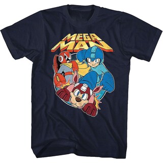 Foto 1 | Foto 1 | Camiseta Rockinstone Proto Man Rush Y Mega Man 100% Algodón - Venta Internacional.