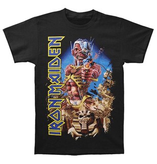 Foto 1 | Foto 1 | Camiseta Rockinstone Iron Maiden En Algún Lugar Atrás En El Tiempo - Venta Internacional.
