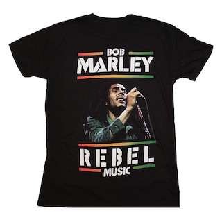 Foto 1 | Foto 1 | Camiseta Rockinstone Bob Marley Rebel Music 180 G/m² 100% Algodón - Venta Internacional.