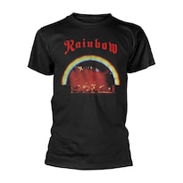 Camiseta Rockinstone Rainbow On Stage 100% Algodón - Venta Internacional.