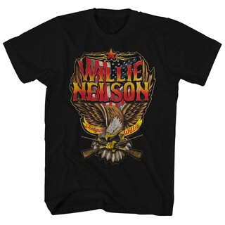 Foto 1 | Foto 1 | Camiseta Rockinstone Shotgun Willie Nelson 180 G/m² 100% Algodón - Venta Internacional.