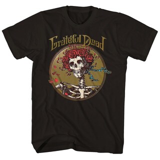 Foto 1 | Foto 1 | Camiseta Rockinstone Con Estampado De Calaveras Y Rosas De Grateful Dead Bertha - Venta Internacional.