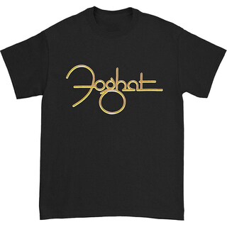 Foto 1 | Foto 1 | Camiseta Rockinstone Foghat Gold Logo 100% Algodón - Venta Internacional.