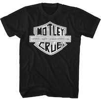Camiseta Rockinstone Con El Logotipo Desgastado De La Motocicleta Motley Crue - Venta Internacional.