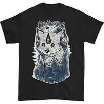 Camiseta Rockinstone Close Your Eyes Wolves, 180 G/m², 100% Algodón - Venta Internacional.