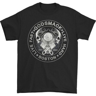 Foto 1 | Foto 1 | Camiseta Rockinstone Godsmack Live Fast Live Hard Para Hombre - Venta Internacional.