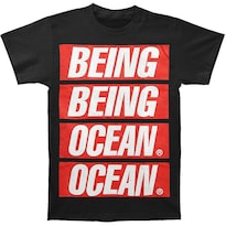 Camiseta Rockinstone Being As An Ocean Propaganda Para Hombres - Venta Internacional.