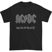 Camiseta Rockinstone Ac/dc Back En Negro 100% Algodón - Venta Internacional.