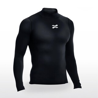 Foto 2 | Foto 2 | Playera Deportiva Manga Larga Zapari Licras Deportivas Para Hombre De Compresion Con Cuello Redondo Negro