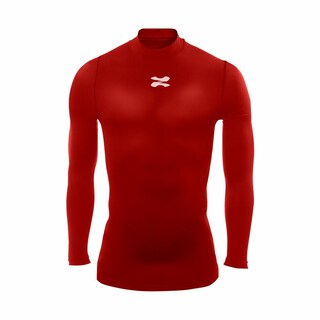Foto 1 | Foto 1 | Playera Deportiva Manga Larga Zapari Licras Deportivas Para Hombre De Compresion Con Cuello Redondo Rojo