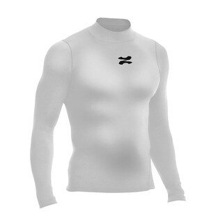 Foto 2 | Foto 2 | Playera Deportiva Manga Larga Zapari Licras Deportivas Para Hombre De Compresion Con Cuello Redondo Blanco