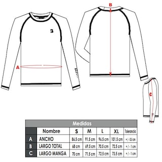 Foto 2 | Foto 2 | Playera Deportiva Black Secret Sport Azul Rey Manga Larga para Hombre