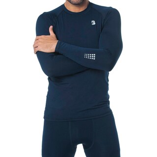 Foto 2 | Foto 2 | Playera Deportiva Dryfit Manga Larga Black Secret Sport Azul Marino para Caballero