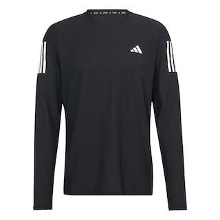 Foto 1 | Foto 1 | Playera Own The Run Manga Larga Adidas Negro Hombre
