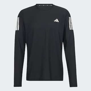 Foto 2 | Foto 2 | Playera Own The Run Manga Larga Adidas Negro Hombre