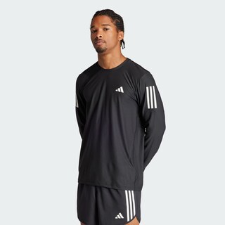 Foto 3 | Foto 3 | Playera Own The Run Manga Larga Adidas Negro Hombre