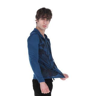 Foto 4 | Foto 4 | Playera Deportiva Manga Larga Con Capucha Color Azul Para Hombre