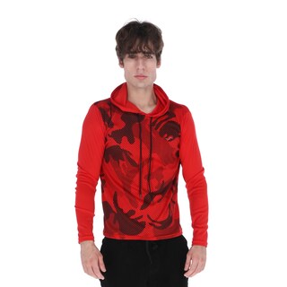 Foto 1 | Foto 1 | Playera Deportiva Manga Larga Con Capucha Color Rojo Para Hombre