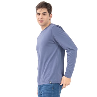 Foto 2 | Foto 2 | Playera Básica Manga Larga Quarry Azul Marino para Hombre