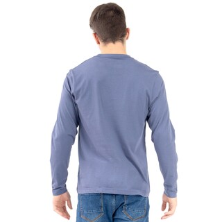Foto 3 | Foto 3 | Playera Básica Manga Larga Quarry Azul Marino para Hombre