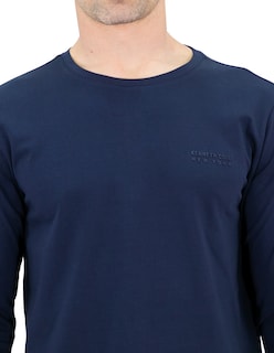 Foto 3 | Foto 3 | Playera Hombre Kenneth Cole Kcoi24cam21 Azul Marino Algodón Casual