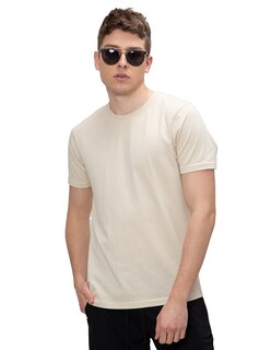 Foto 1 | Foto 1 | Playera Confort Fit de Cuello Redondo Generra 218712 color Beige