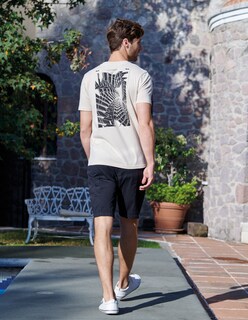 Foto 3 | Foto 3 | Playera Confort Fit de Cuello Redondo Generra 218712 color Beige