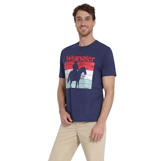 Foto 2 | Foto 2 | Playera Wrangler Comfort 405 Azul Marino
