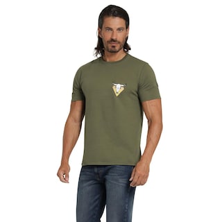 Foto 2 | Foto 2 | Playera Wrangler Comfort 401 Verde Oscuro para Hombre