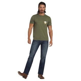 Foto 4 | Foto 4 | Playera Wrangler Comfort 401 Verde Oscuro para Hombre