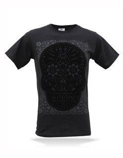 Foto 1 | Foto 1 | Playera Karani Art Calavera Obsidiana Hombre