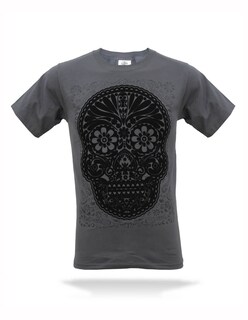 Foto 1 | Foto 1 | Playera Karani Art Calavera Obsidiana Hombre