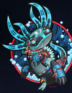 Foto 2 | Foto 2 | Playera Karani Art Axolotl Hombre