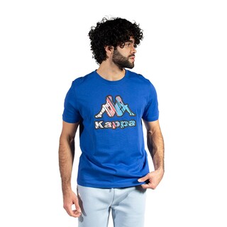 Foto 1 | Foto 1 | Playera Deportiva Manga Corta Azul Kappa para Hombre