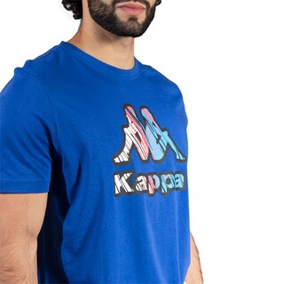 Foto 3 | Foto 3 | Playera Deportiva Manga Corta Azul Kappa para Hombre