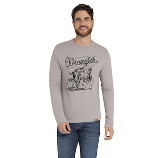 Foto 1 | Foto 1 | Playera Hombre Wrangler Comfort 335 Gris