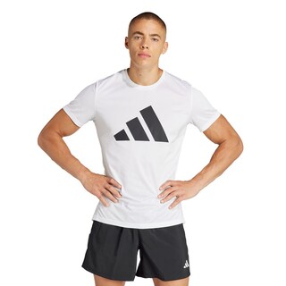 Foto 2 | Foto 2 | Playera Run It Adidas Blanco Hombre