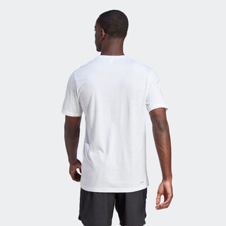 Foto 4 | Foto 4 | Playera Deportiva Train Essentials Feelready Logo Adidas Blanco Hombre