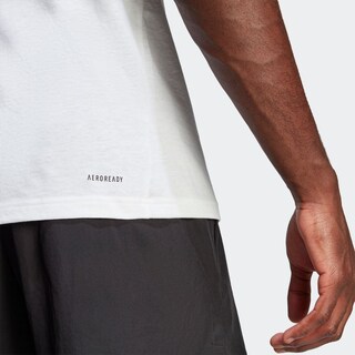 Foto 6 | Foto 6 | Playera Deportiva Train Essentials Feelready Logo Adidas Blanco Hombre