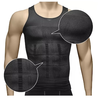 Foto 2 | Foto 2 | Kit 3pzs Playeras Faja Reductora Moldeadora Para Hombre Talla G Eo Safe Imports Esi-15183 Negro