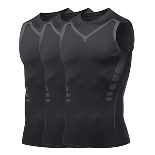 Foto 1 | Foto 1 | Playeras Chaleco Secado Rápido Para Deporte De Hombre 3pcs Talla M Eo Safe Imports Esi-15189 Negro