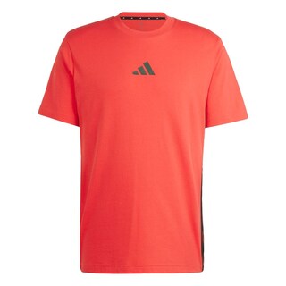 Foto 1 | Foto 1 | Playera Essentials Adidas 3 Franjas Roja para Hombre