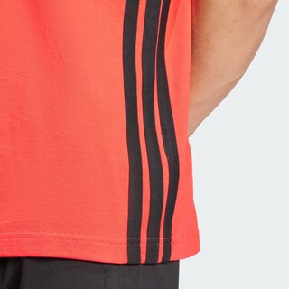Foto 7 | Foto 7 | Playera Essentials Adidas 3 Franjas Roja para Hombre