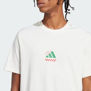 Foto 7 | Foto 7 | Playera Lounge Pizza Estampada Adidas Blanco para Hombre