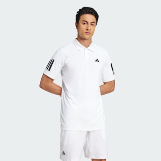 Foto 5 | Foto 5 | Playera Cuello Camisa De Tennis Club 3 Franjas Adidas Blanco Hombre