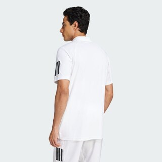 Foto 4 | Foto 4 | Playera Cuello Camisa De Tennis Club 3 Franjas Adidas Blanco Hombre