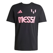 Playera Messi Número Y Logo Estampada Adidas Negro Hombre