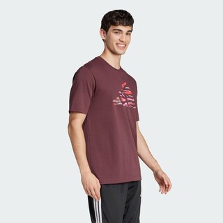 Foto 5 | Foto 5 | Playera Estampada Adidas Rojo para Hombre