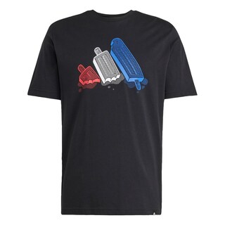 Foto 1 | Foto 1 | Playera Lounge Ice Estampada Adidas Negro Hombre