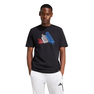 Foto 2 | Foto 2 | Playera Lounge Ice Estampada Adidas Negro Hombre